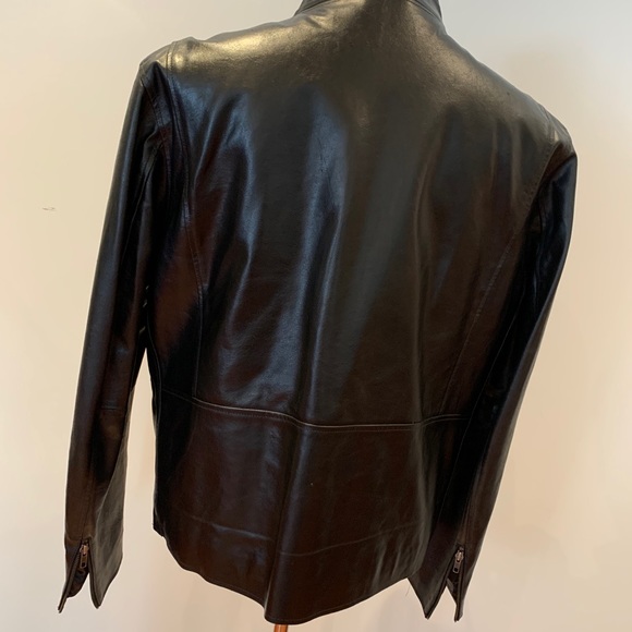 Men’s Black Tommy Hilfiger leather jacket - Picture 5 of 5